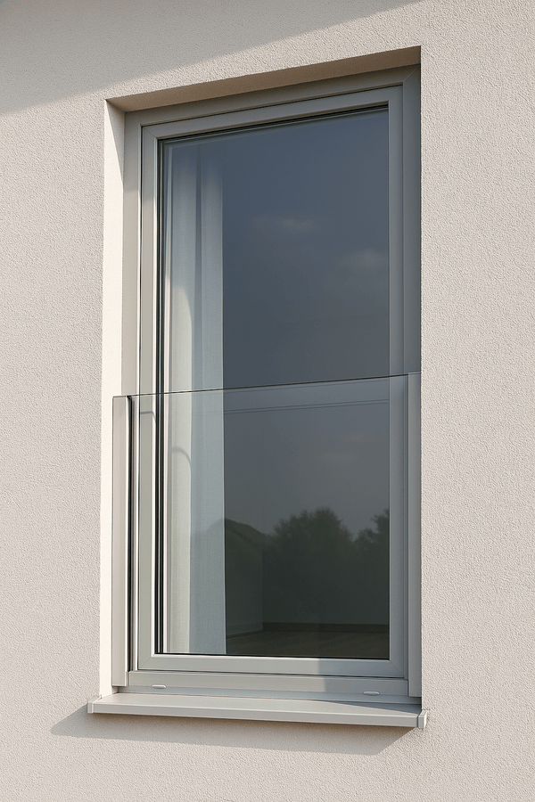 Glas - Absturzsicherung für bodentiefe Fenster – Französischer Balkon aus Aluminium & Gla - Perfektbaushop