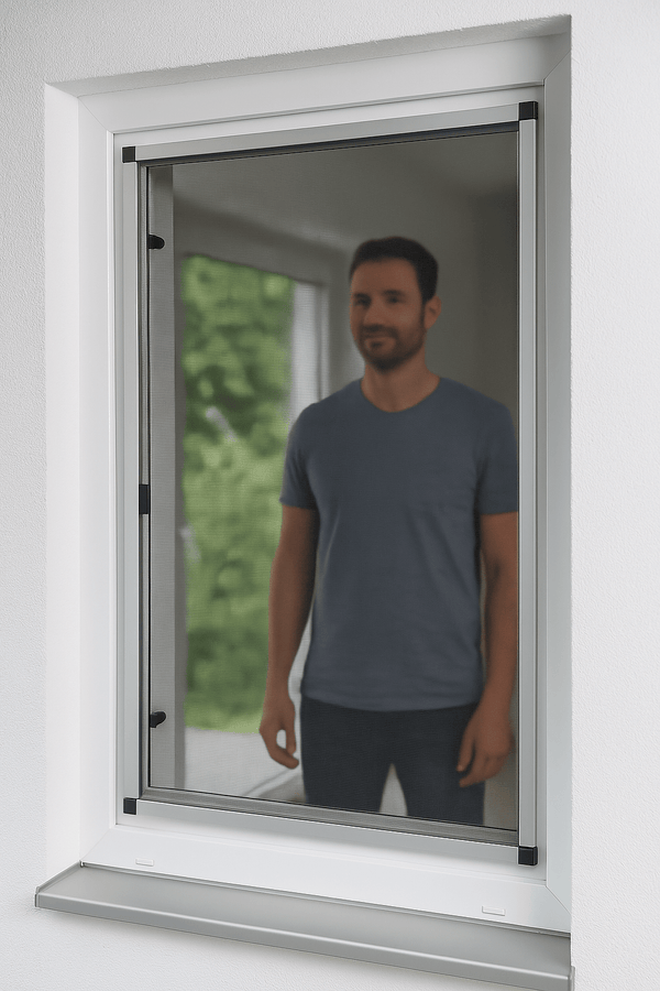 MRS - Moskitonetz für PVC - Fenster – in Holzdekor erhältlich - Perfektbaushop